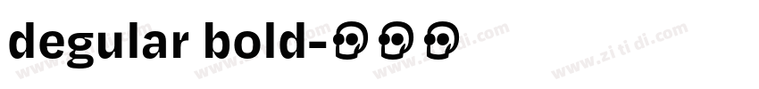degular bold字体转换